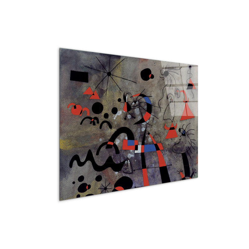 Homage To Joan III By Art Studio 58×78 Cm CrystalArt Acrylic Material Glass Effect, Frameless Panel, Lightweight Ready To Hang by Art Studio - No Frame Print on Plastic / Acrylic