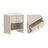 Novara 22" Contemporary 1-Drawer Nightstand in Whitewashed Oak-1269179870