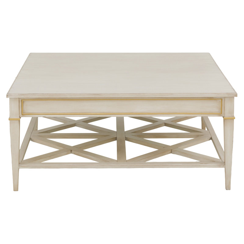 Matteo Cocktail Table, 18" H x 42" W x 42" D, Champagne Mist / Champange Mist