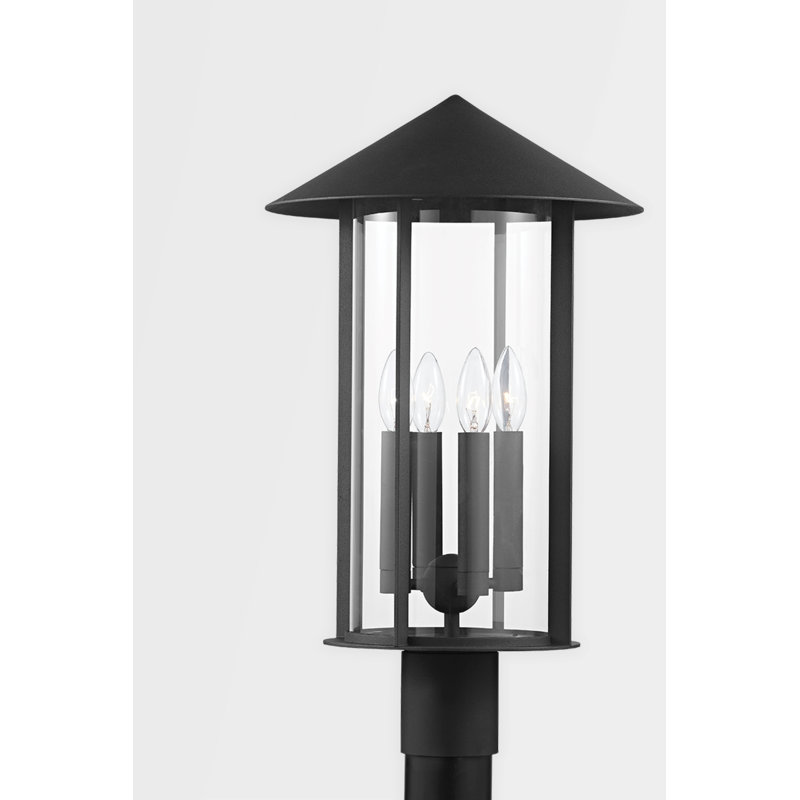  Black 1 -Light 21.75'' H Hardwired Lamp Post (Full)