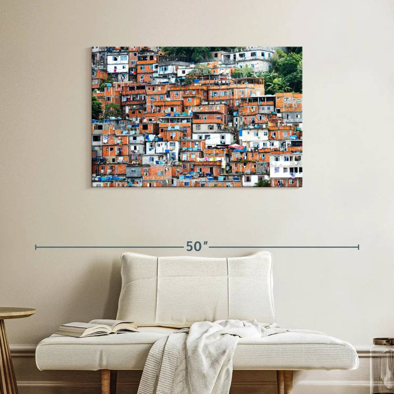 Nicci Favela à Rio, H 26 po x l 39 po