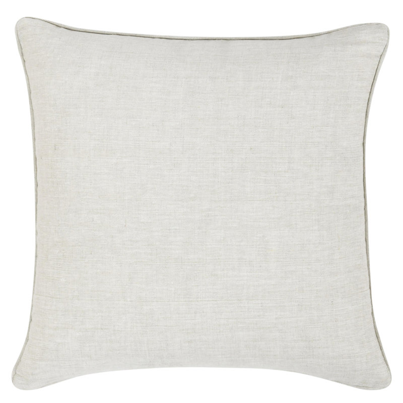 Lamia 22" Cotton Velvet Fabric Botanical Clay Throw Pillow, Clay