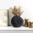 Tabletop Black Ceramic Flower Vase