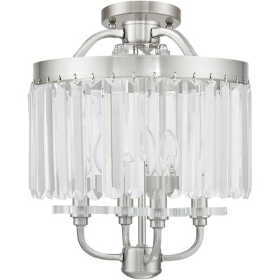 4 - Light Geometric Chandelier