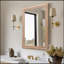 22 po x 30 po avec miroir en bois encadré pour la salle de bain