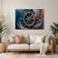 Art mural gris nautique en bois patiné-723282308