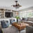 36 Inch Modern Retractable Chandelier Ceiling Fan With Lights And Remote, Silent DC Motor LED Dimmable DIY Shade Ceiling Fan-1861073520-1861073533