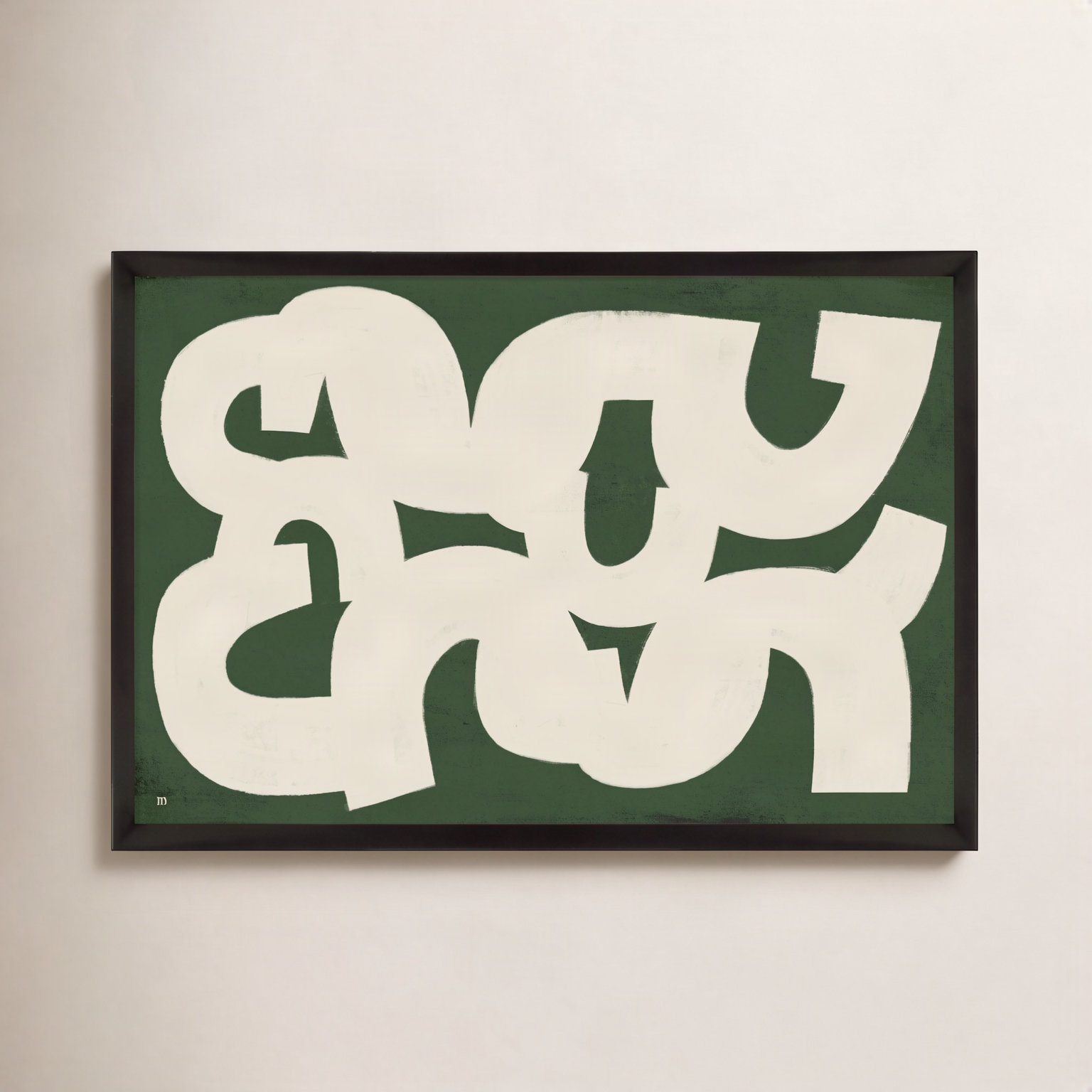 Rhythm Painting, 35" H x 50" W, Black Framed