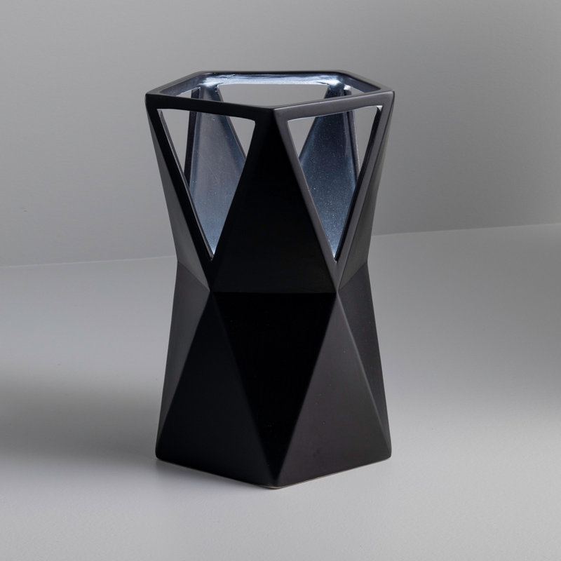 Odegaard Ceramic Novelty Lamp, Carbon Matte Black
