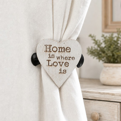 Embrasse de rideaux en bois Amore