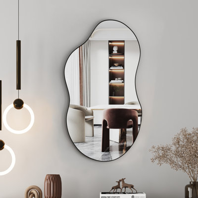 Buckwalter Asymmetrical Metal Framed Wall Accent Mirror