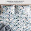Ensemble de literie pour grand lit Peacock Sheets - draps 4 pièces super doux pour enfants et adolescents avec drap-housse, drap plat et taie d'oreiller-126061124-126061127