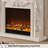 French carved electronic simulation flame decoration fireplace-1045994397