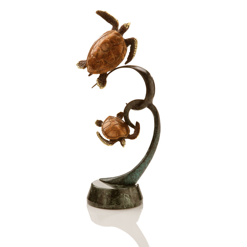 Double tortue sur ruban figurine