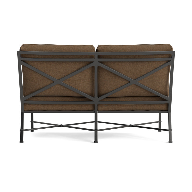 Venetian Outdoor 2 - Seat Loveseat, Fusion Moccasian, Textured Pewter