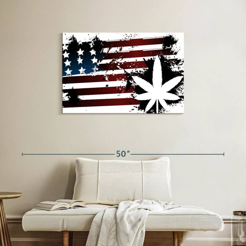 Marijuana And American Flag