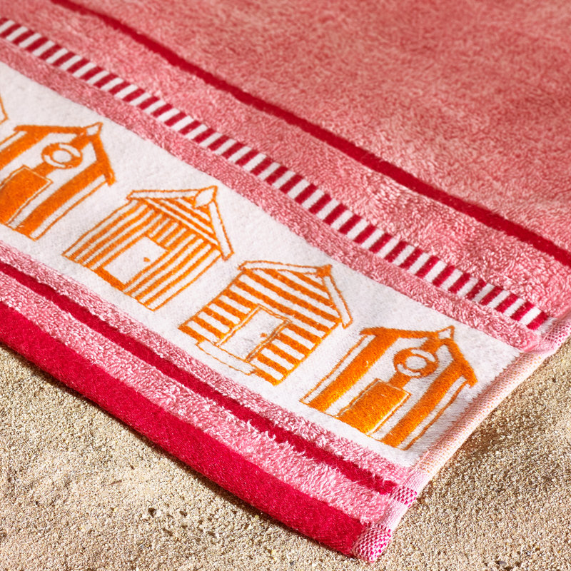 Beach Huts Cotton Extra Large Beach Towel