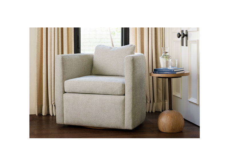Fauteuil demi-tonneau rembourré Pismo