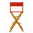 30" Folding Director Chair with Canvas-19623361-19623378