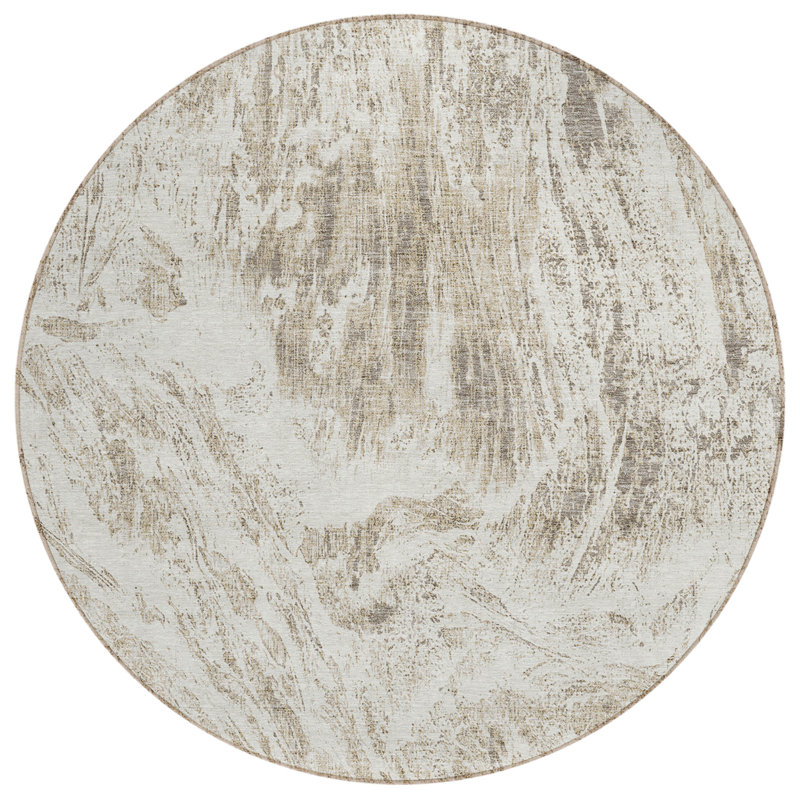 Chayden rug with non-slip backing, Rond 8 pi
