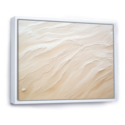 Modern Beach Beige Sand Charm - Beach & Ocean Canvas Prints