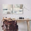 Beige Modern Collage Shapes 2 Pc Canvas Wall Art Set by Carol Robinson-880855524