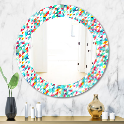 Triangular Colourfields 11 Wall Mirror