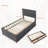 Twin Size Upholstered Platform Bed With Trundle And Drawers-1377199187