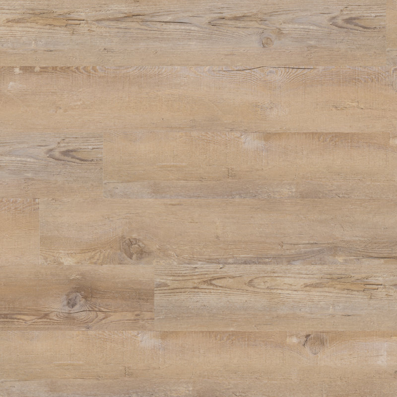 Plancher de vinyle à coller de 6 po x 48 po 2 po Brushwood, Anela beige, 12 mil