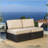 SANTA CRUZ Armless Sectional Chairs For Outdoor Use, Durable PE Wicker And Comfortable Water-Resistant Cushions, Perfect For Patio And Deck-661906795-661906793