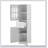 Separate Bathroom Storage Cabinet with Drawers, Acrylic Door-463801443