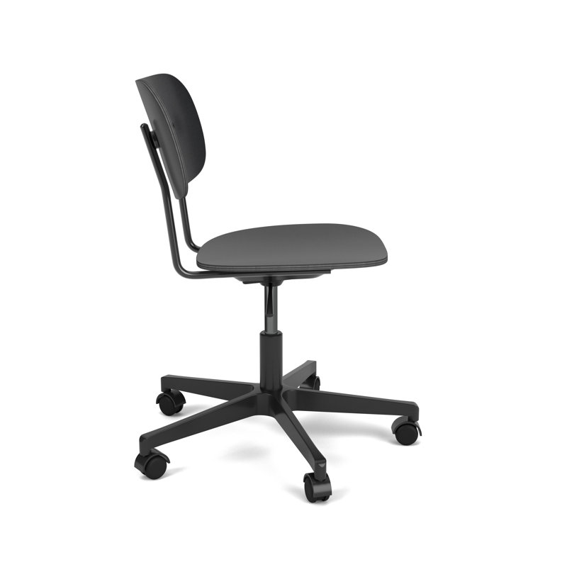 Co Swivel Task Chair, Black Oak/Black