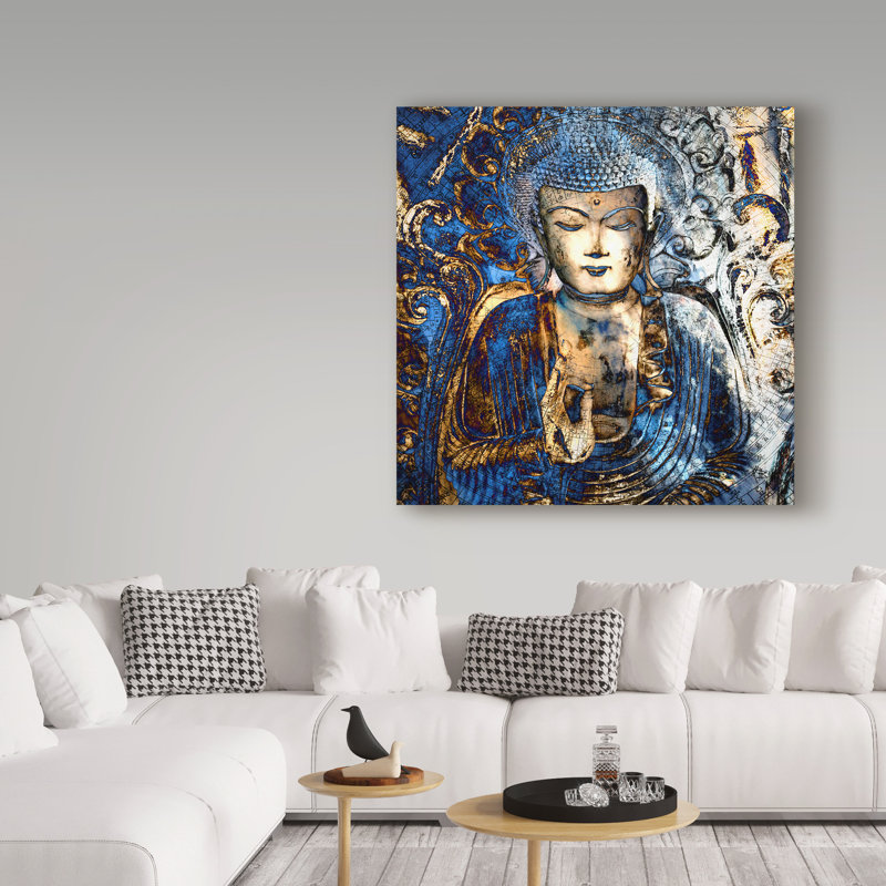 «Inner Orientation» de Tellaro, reproduction de peinture acrylique sur toile tendue, H 35 po x l 35 po x p 2 po