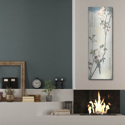 'Jp2171 Vintage Asian Blossoms-a' by Jean Plout Metal Wall Art