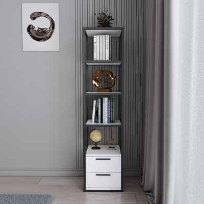 Étagère en acier H 63 po x l 15,3 po