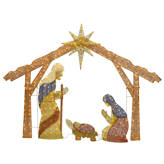 The Holiday Aisle® Nativity Scene with Clear Lights Lighted Display ...