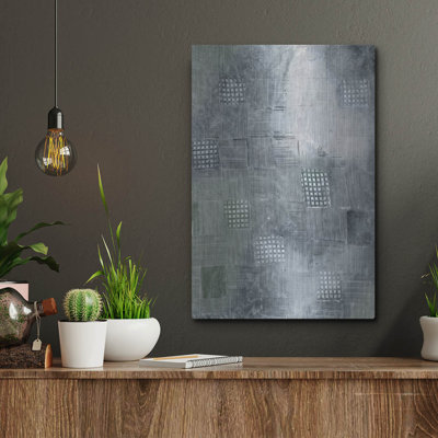  'Ph Blue 1' by Vanna Lam Metal Wall Art, 12" x 16"