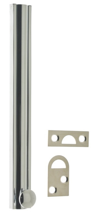 Solid Brass Surface Bolt, Polished Chrome