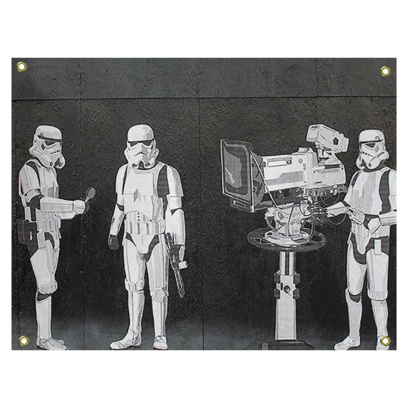 Tapisserie de film troopers en polyester, oscar, H 26 po x l 36 po x P 1 po