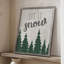Let It Snow Forest, reproduction encadrée - bois massif-1858045114