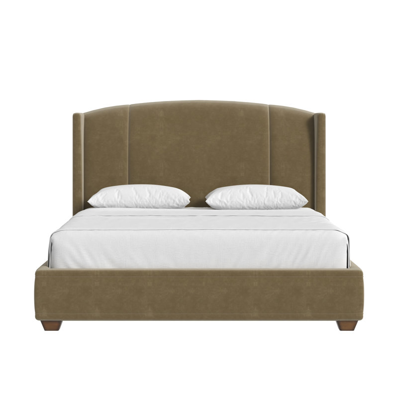 Harbor QN Uph Bed-Camel, Queen