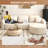 Boneless L Shaped Modern Modular Sectional Curved Sofa, Minimalist Style Comfy Cloud Couch for Living Room Apartment, No Assembly Required Boneless Couches-2048285205-2048285204-2048285201