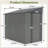 Lean-To Shed In Olive Grey, Heavy-Duty Steel Outdoor Storage For Garden Tools & Bicycles, Maximize Your Backyard & Patio Space With All-Weather Protection-126666733