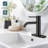 Single-Hole Single-handle Bathroom Faucet with Drain Assembly-94284466