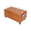 Banc de rangement avec repose-pieds capitonné 31 pouces