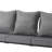 Nickita Metal 3-person Patio Outdoor Sofa With Cushions-854709494