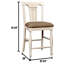 Tabouret de bar 26 po rembourrage en tissu Pitcock