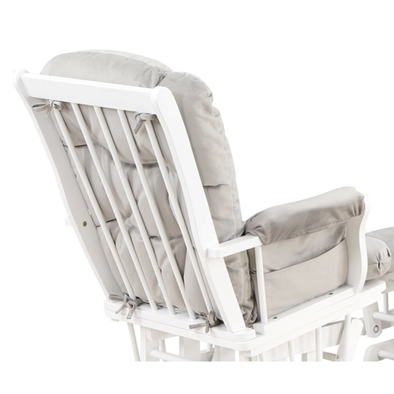 Fauteuil oscillant / siège / dossier / coussin d'accoudoir, Gris