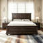 Base de lit tête de lit style pin traditionnel-850440411-850440410