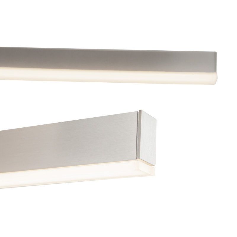 Vega 3 - Light LED Pendant, 16.5" H x 56" W x 56" D, Brushed Nickel